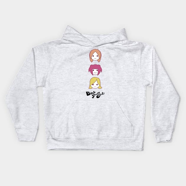 Back Street Idols Kids Hoodie by RetroFreak